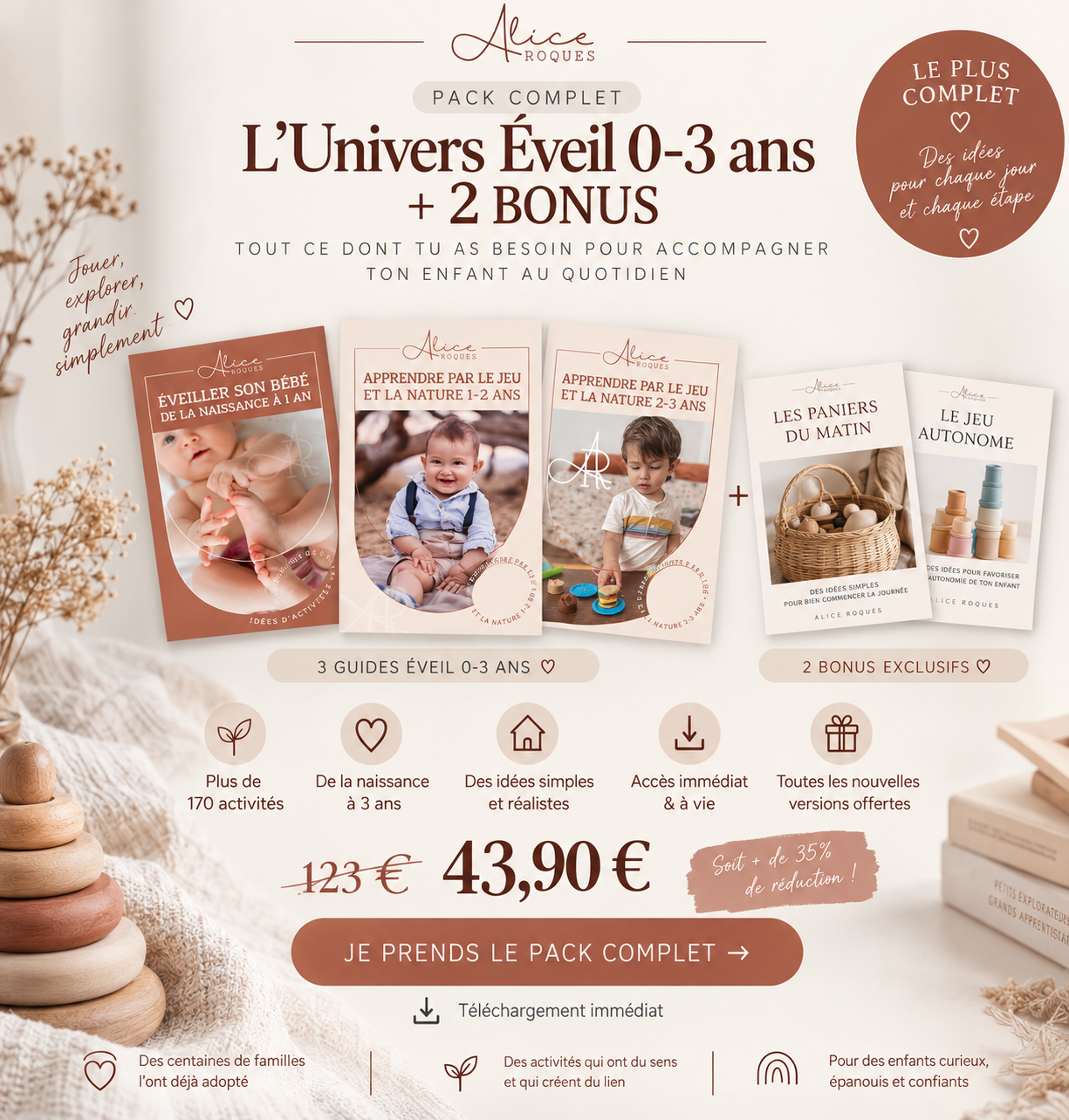 L’Univers Éveil 0 à 3 ans avec deux bonus